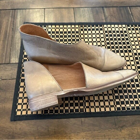 Free People Beige Leather Flats - Picture 7 of 12